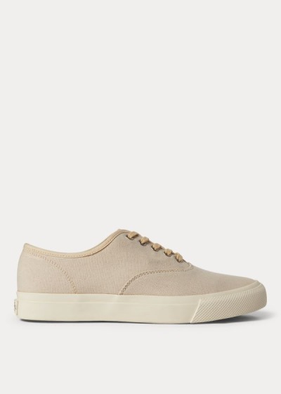 Zapatillas Ralph Lauren Hombre Beige - New Norfolk Canvas - AUXYM1905